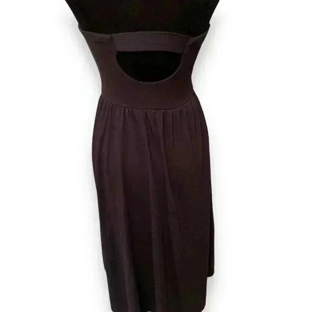Women's Juniors' Xhilaration Black Strapless High-low Dress - Picture 3 of 11